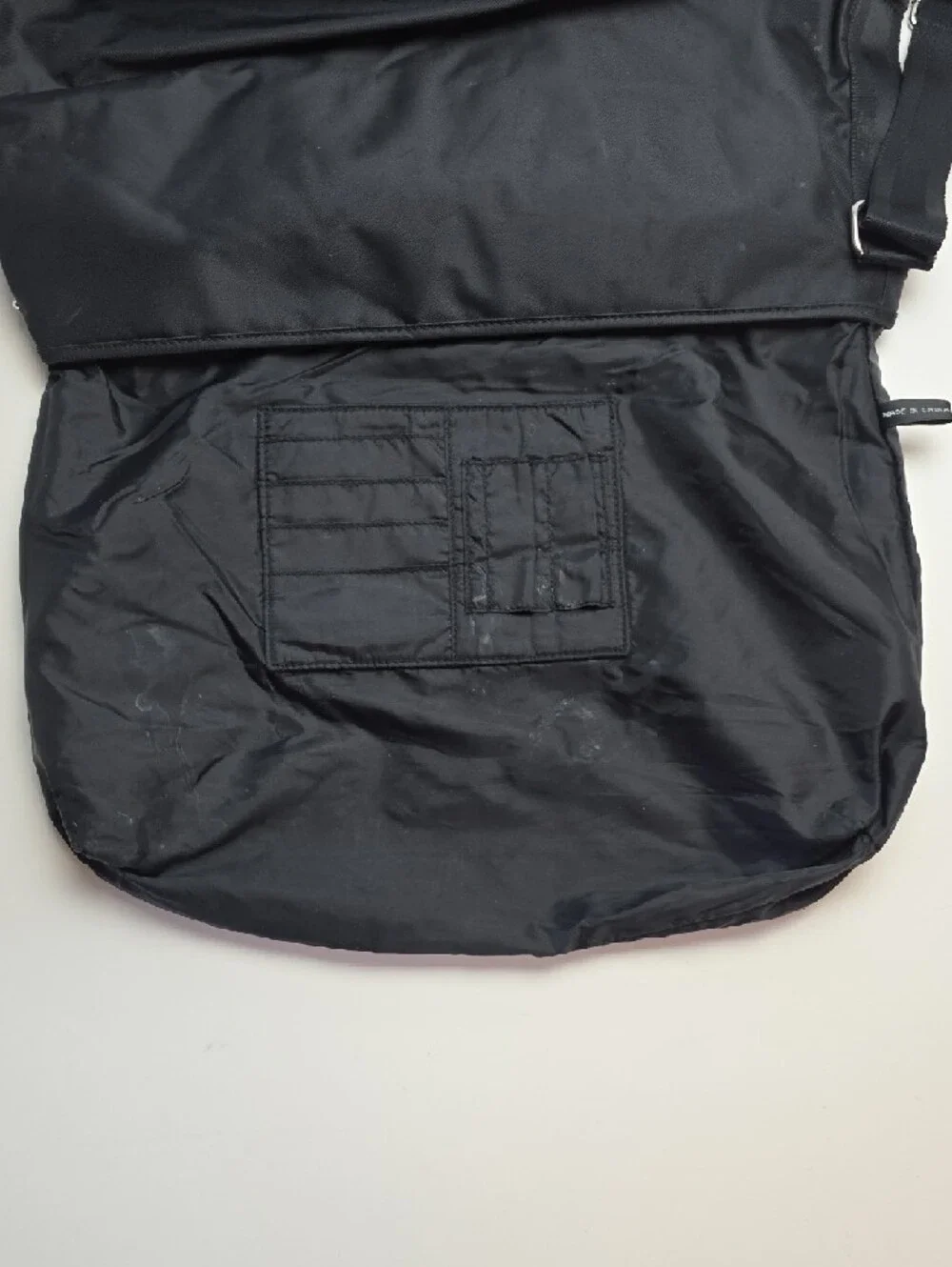 Ralph Lauren Polo Jeans Co Black Nylon RARE Y2K Messenger Bag w/ Coin Purse